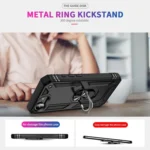 Shockproof TPU Hybrid PC Phone Case with Holder, iPhone 16e - Image 2