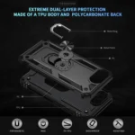 Shockproof TPU Hybrid PC Phone Case with Holder, iPhone 16e - Image 4