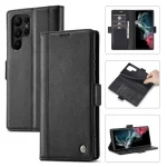LC.IMEEKE Card Slots Skin Feeling Leather Phone Case, For Samsung Galaxy S25 Ultra 5G