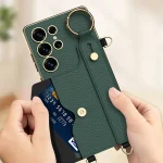GKK Plating Leather Card Holder Full Coverage Phone Case With Bracelet, For Samsung Galaxy S25 Ultra 5G - Image 4