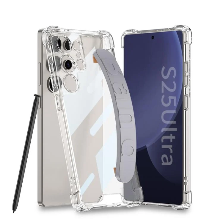 GKK Airbag Silicone Wristband Phone Case, Not Included Pen, For Samsung Galaxy S25 Ultra 5G