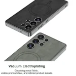 GKK Plating Leather Built-in MagSafe Frosted Phone Case, For Samsung Galaxy S25 Ultra 5G - Image 5