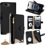 Crossbody Chain Fishtail Litchi Leather Phone Case, For iPhone 16e, For iPhone 16 Pro Max, For iPhone 16 Pro