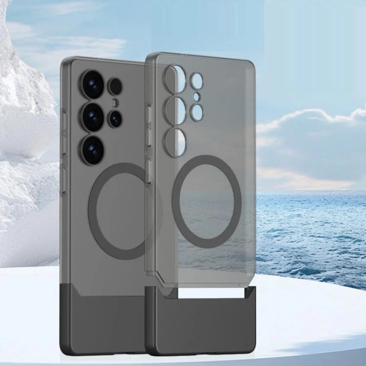 GKK Mortise-Tenon Connection Contrast Color Translucent Magnetic Phone Case, For Samsung Galaxy S25 Ultra 5G
