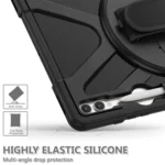 Rotatable Kickstand Grip Silicone Hybrid PC Tablet Case, For Samsung Galaxy Tab S10 Ultra / S9 Ultra - Image 7