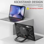 Handle Kickstand Silicone Hybrid PC Tablet Case, For Samsung Galaxy Tab S10 Ultra / S9 Ultra - Image 7
