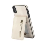 Zipper Wallet Split MagSafe Leather Back Phone Case, For iPhone X / XS, For iPhone XR - Image 2