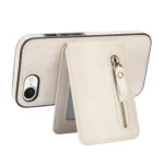 Zipper Wallet Split MagSafe Leather Back Phone Case, For iPhone 16e, For iPhone 16 Pro Max - Image 3
