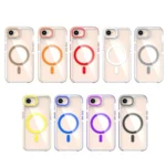 Dual-Color Clear Acrylic Hybrid TPU MagSafe Phone Case, For iPhone 16e - Image 2