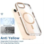 Dual-Color Clear Acrylic Hybrid TPU MagSafe Phone Case, For iPhone 16e - Image 3