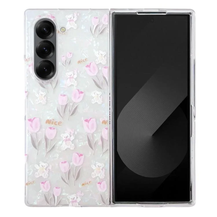 Shell Texture Flower Pattern Protective Phone Case, For Samsung Galaxy Z Fold Special, For Samsung Galaxy Z Flip6 / Flip7 FE, For Samsung Galaxy Z Fold6, For Samsung Galaxy Z Fold5...