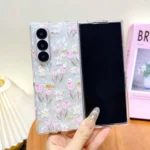 Shell Texture Flower Pattern Protective Phone Case, For Samsung Galaxy Z Fold Special, For Samsung Galaxy Z Flip6 / Flip7 FE, For Samsung Galaxy Z Fold6, For Samsung Galaxy Z Fold5... - Image 2
