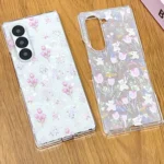 Shell Texture Flower Pattern Protective Phone Case, For Samsung Galaxy Z Fold Special, For Samsung Galaxy Z Flip6 / Flip7 FE, For Samsung Galaxy Z Fold6, For Samsung Galaxy Z Fold5... - Image 3