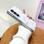 Shell Texture Flower Pattern Protective Phone Case, For Samsung Galaxy Z Fold Special, For Samsung Galaxy Z Flip6 / Flip7 FE, For Samsung Galaxy Z Fold6, For Samsung Galaxy Z Fold5... - Image 4