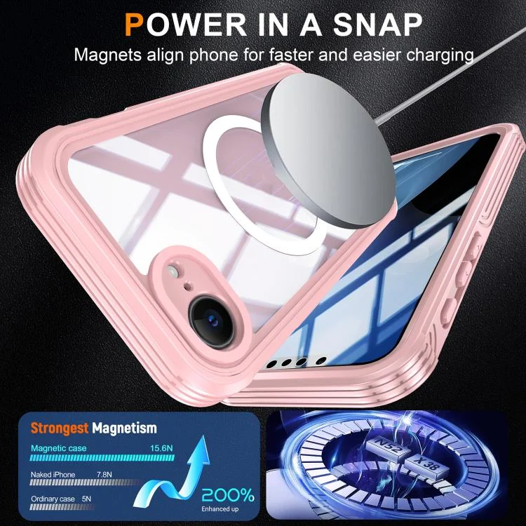 EDA007669501A_2.webp RedPepper Tempered Glass MagSafe Phone Case, For iPhone 16e - Image 5