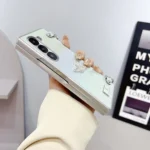 Kirin Pattern Full Coverage Phone Case with Wrist Strap, For Samsung Galaxy Z Fold3 5G - Image 3