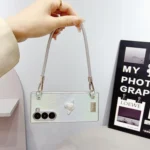 Kirin Pattern Full Coverage Phone Case with Wrist Strap, For Samsung Galaxy Z Fold3 5G - Image 5