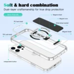 Clear Wristband Holder MagSafe Phone Case, For iPhone 16 Pro Max, For iPhone 16 Pro, For iPhone 16 Plus - Image 4