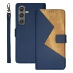 idewei Two-color Splicing Leather Phone Case, For Samsung Galaxy S25 5G, For Samsung Galaxy S25+ 5G