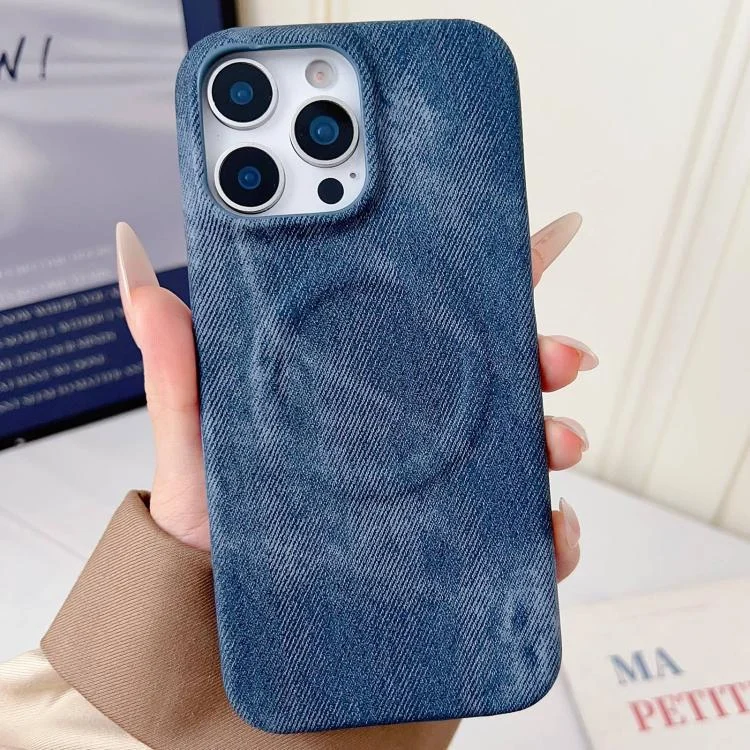 Denim MagSafe Magnetic PC + PU Phone Case, For iPhone 12 Pro Max