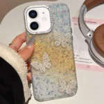 Butterflies Starry Sky Gradient IMD Phone Case, For iPhone 12, For iPhone 12 Pro Max, For iPhone 12 Pro