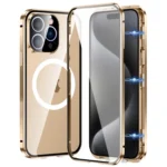 360 Full Body Magnetic Frosted MagSafe Phone Case, For iPhone 15 Pro, For iPhone 15