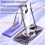 360 Full Body Magnetic Frosted MagSafe Phone Case, For iPhone 16 Pro Max, For iPhone 16 Pro, For iPhone 16, For iPhone 15 Pro Max - Image 3