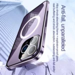 360 Full Body Magnetic Frosted MagSafe Phone Case, For iPhone 16 Pro Max, For iPhone 16 Pro, For iPhone 16, For iPhone 15 Pro Max - Image 4