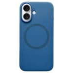 Metal Frame Liquid Silicone MagSafe Phone Case, For iPhone 16