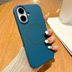 Metal Frame Liquid Silicone MagSafe Phone Case, For iPhone 16 - Image 7