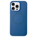 Metal Frame Liquid Silicone MagSafe Phone Case, For iPhone 12 Pro Max