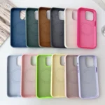 Metal Frame Liquid Silicone MagSafe Phone Case, For iPhone 12 Pro Max - Image 3