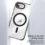 Airbag TPU + TPE+ PC Clear MagSafe Phone Case, For iPhone 16e - Image 5