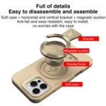 Y-shape Holder MagSafe Rugged Shockproof Phone Case, For iPhone 13 Pro Max, For iPhone 13 Pro, For iPhone 13 - Image 3
