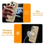 Y-shape Holder MagSafe Rugged Shockproof Phone Case, For iPhone 13 Pro Max, For iPhone 13 Pro, For iPhone 13 - Image 9