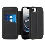 Magnetic Armor Series RFID Card Slots Leather Phone Case, For iPhone 16e