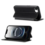 Magnetic Armor Series RFID Card Slots Leather Phone Case, For iPhone 16e - Image 4