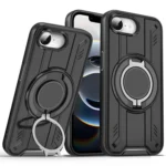 Rotating Ring Holder Magnetic MagSafe Phone Case, For iPhone 16e, For iPhone 16 Pro Max, For iPhone 16 Pro