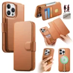 CaseNeo Finger Grip Strap MagSafe Leather Phone Case, For iPhone 15 Pro, For iPhone 15 Plus / 14 Plus, For iPhone 15