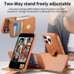 CaseNeo Finger Grip Strap MagSafe Leather Phone Case, For iPhone 15 Pro, For iPhone 15 Plus / 14 Plus, For iPhone 15 - Image 6