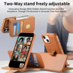 CaseNeo Finger Grip Strap MagSafe Leather Phone Case, For iPhone 14 / 13, For iPhone 14 Pro, For iPhone 14 Pro Max - Image 6