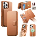 CaseNeo Finger Grip Strap MagSafe Leather Phone Case, For iPhone 12 Pro Max