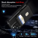 2-in-1 Magnetic Wallet MagSafe Leather Back Phone Case, For iPhone 16 Pro Max, For iPhone 16 Pro, For iPhone 16 Plus, For iPhone 16 - Image 7