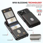 2-in-1 Magnetic Wallet MagSafe Leather Back Phone Case, For iPhone 13 Pro Max, For iPhone 13 Pro, For iPhone 13, For iPhone 12 / 12 Pro - Image 3