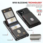 2-in-1 Magnetic Wallet MagSafe Leather Back Phone Case, For Samsung Galaxy S24 Ultra 5G, For Samsung Galaxy S24+ 5G, For Samsung Galaxy S24 5G, For Samsung Galaxy S23 FE 5G - Image 3