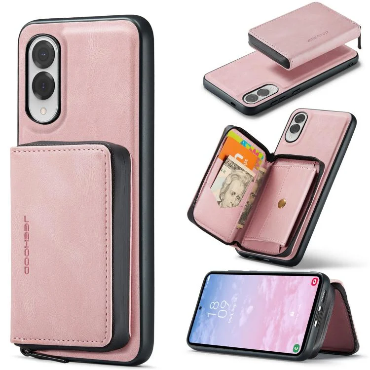 JEEHOOD J02 Magnetic Zipper Horizontal Flip Leather Phone Case, For Samsung Galaxy S25 Edge 5G