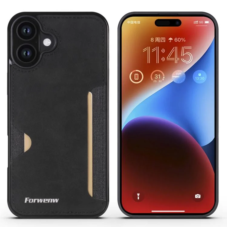 Forwenw F5 Series Integrated Card Bag Phone Case, For iPhone 16 Plus, For iPhone 16, For iPhone 14, For iPhone 14 Pro