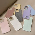 Rhinestone-Embedded Camera Frame Glitter Full Coverage Phone Case, For iPhone 16 Pro Max, For iPhone 16 Pro - Image 2