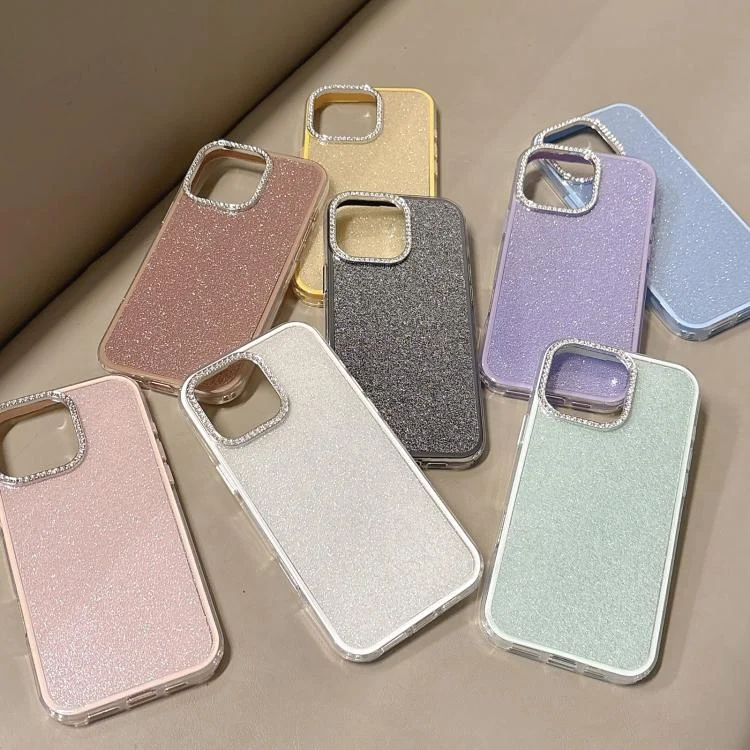 EDA0078070_B1.webp Rhinestone-Embedded Camera Frame Glitter Full Coverage Phone Case, For iPhone 16 Pro Max, For iPhone 16 Pro - Image 2
