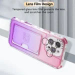 Gradient Color TPU + PC Card Slot Full Coverage Phone Case, For iPhone 13 / 14, For iPhone 12 Pro Max - Image 7
